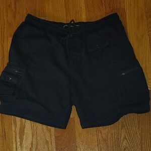 Classic Black Cargo Shorts for Men. As Is.